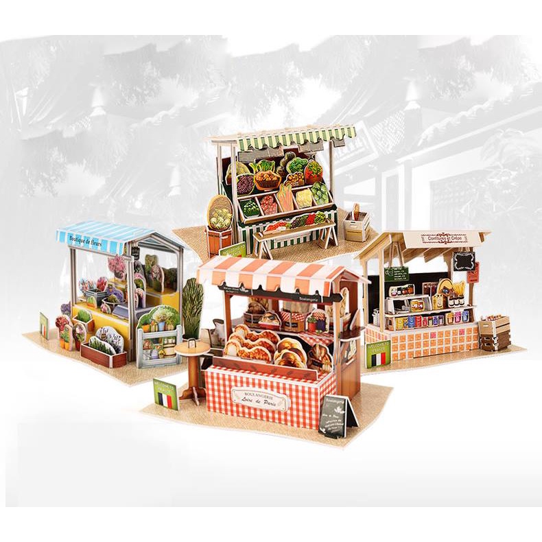 Gian Hàng của Pháp - Mô hình nhà giấy 3D