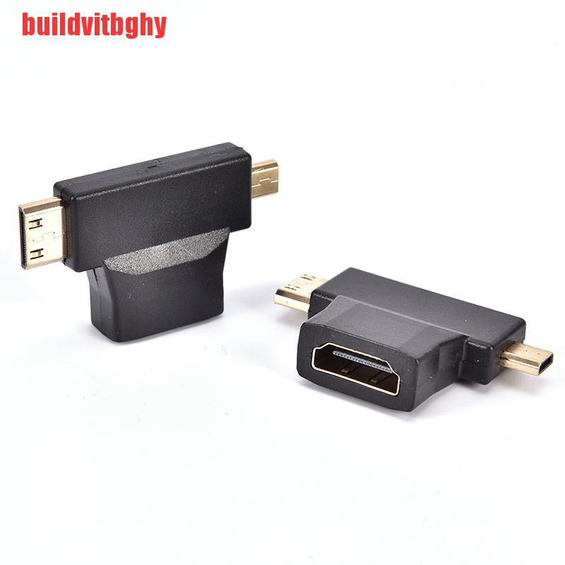 (Mua-Code) Set 2 Bộ Chuyển Đổi Mini Hdmi Và Micro Hdmi 2 Trong 1