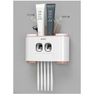 [XẢ KHO] BỘ NHẢ KEM ĐÁNH RĂNG CAO CẤP ECO 4 CỐC NAM CHÂM