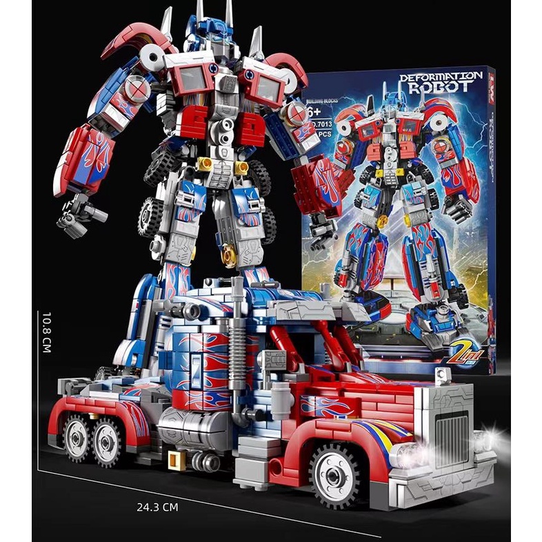 813 CHI TIẾT - HÀNG CHUẨN - BỘ ĐỒ CHƠI XẾP HÌNH Mô Hình ROBOT Transformer OPTIMUS - Lắp Ráp Robot Người Máy Biến Hình