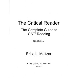 The Complete Guide to SAT Reading, 3rd Edition