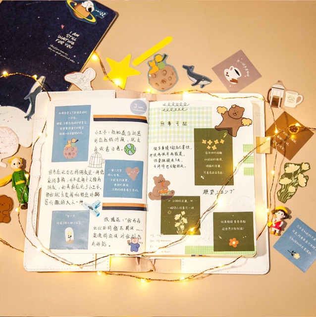 Set 45 miếng dán niêm phong truyện cổ tích hoàng tử bé