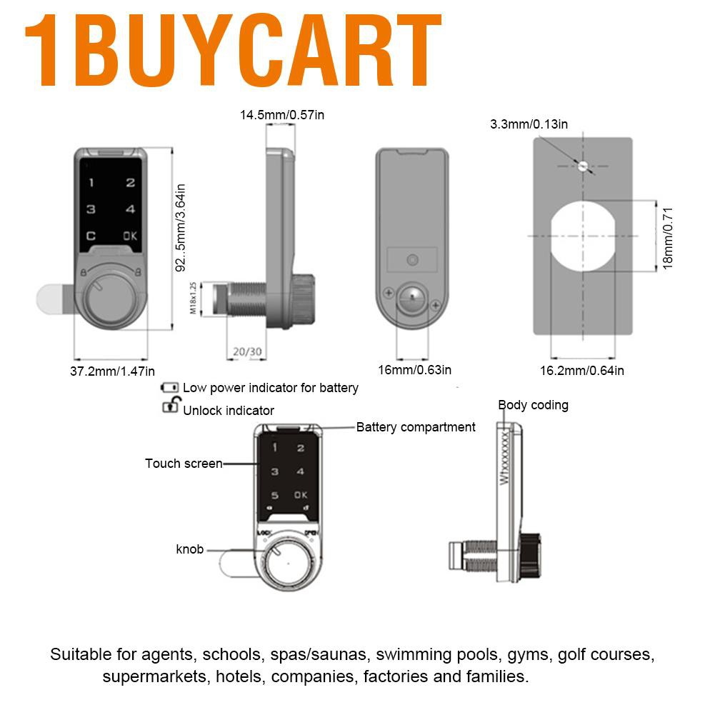 Ổ Khóa Số Điện Tử 1buycart