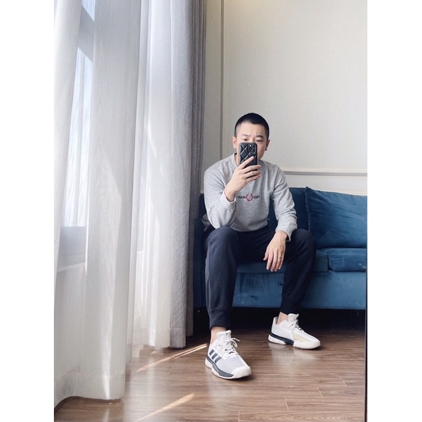 Áo nỉ thêu chữ FRED Đen-ghi | BigBuy360 - bigbuy360.vn