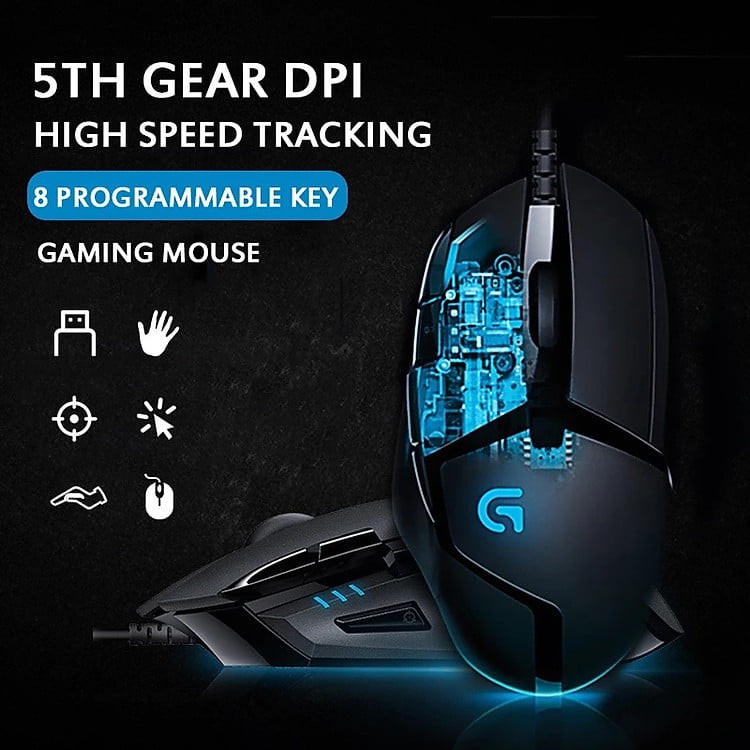 Chuột chơi game Logitech G402 Hyperion Fury USB Black
