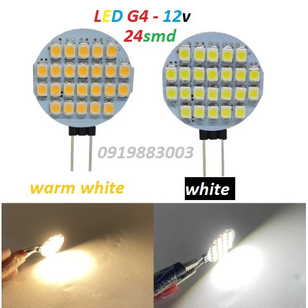 (1 bóng G4-24led-12v) Bóng đèn G4 led G4-12v