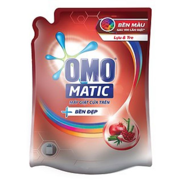 Nước giặt OMO Matic cho máy giặt cửa trên dạng Túi 2.2kg