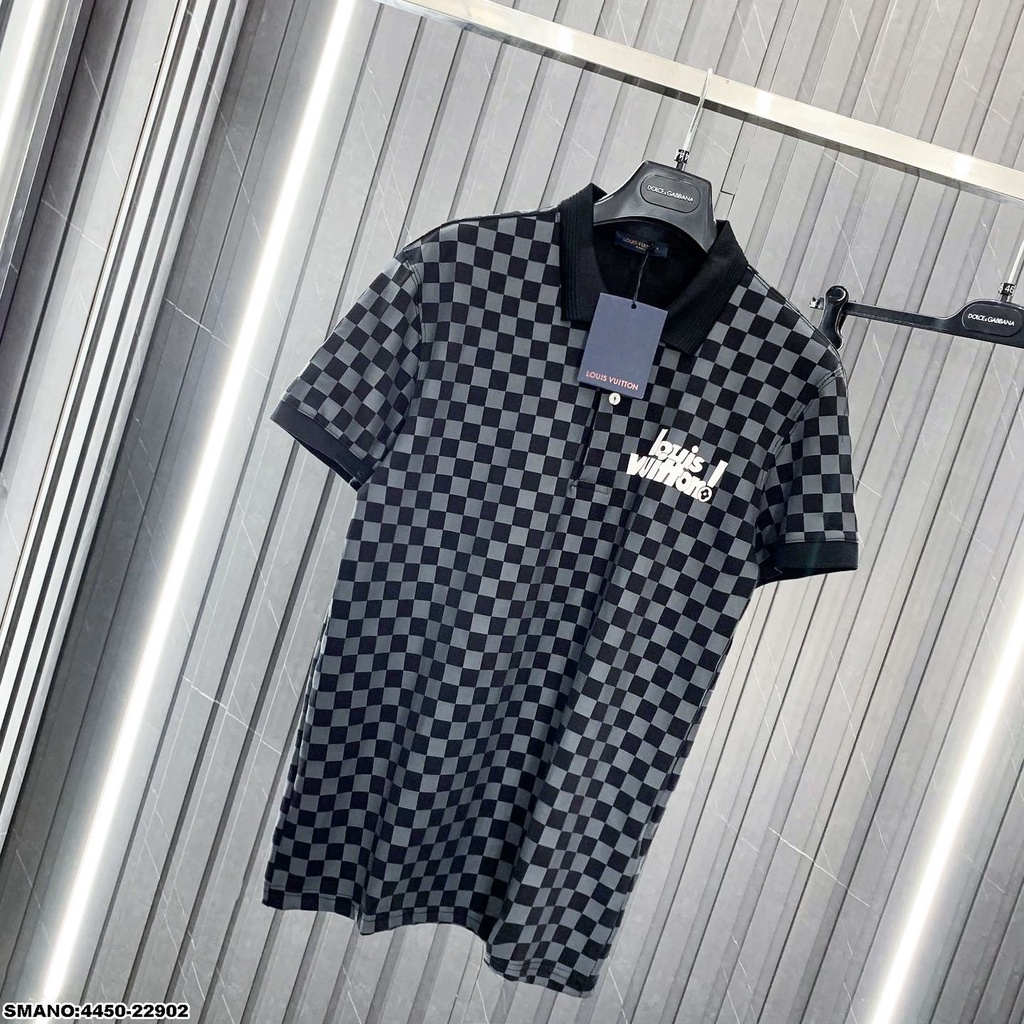 Áo polo nam LV hàng cao cấp , áo thun nam chất cotton  form chuẩn dáng