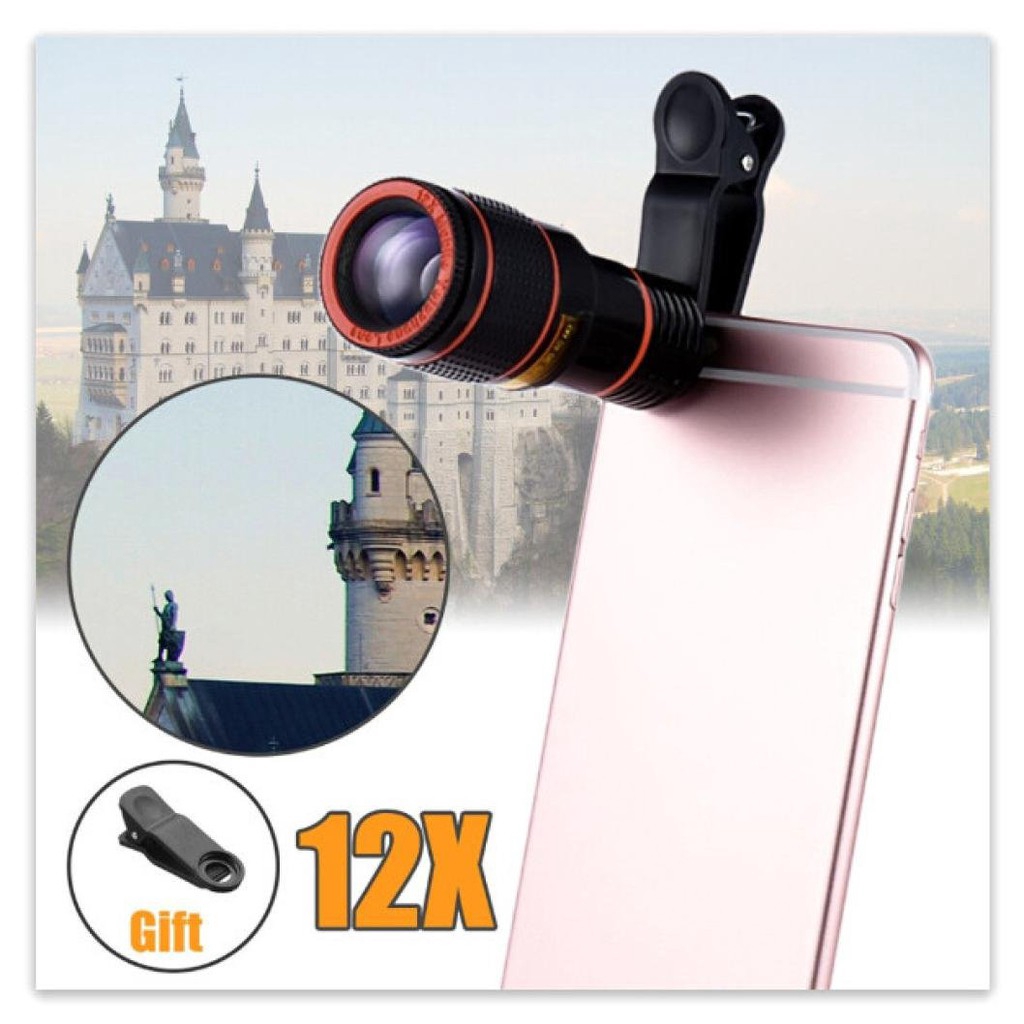 Ống kính chụp hình zoom 12x cho điện thoại