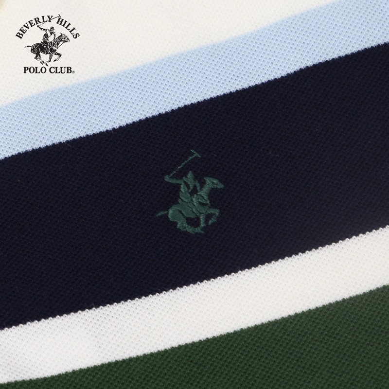 Áo Polo ngắn tay nam Beverly Hills Polo Club Regularfit 100% cotton màu xanh lá - PMRSS20TL076
