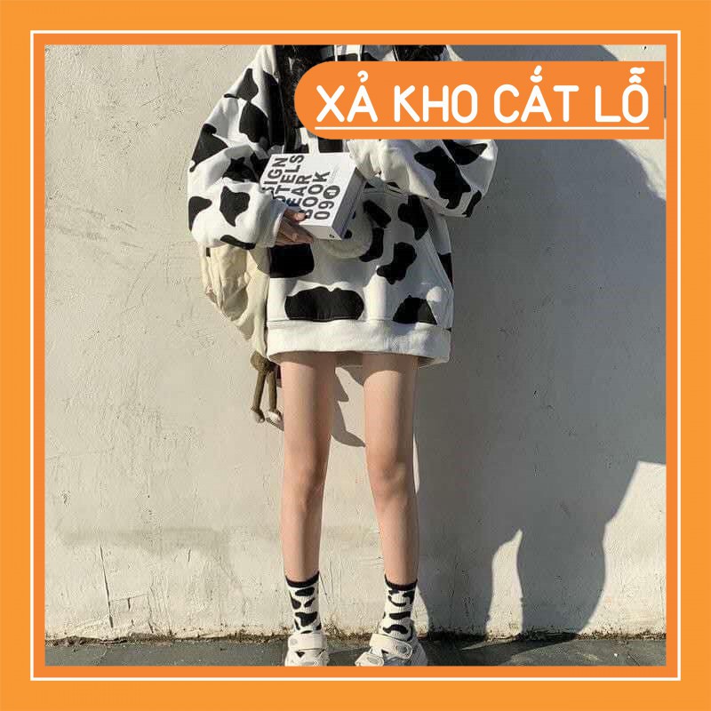 💖 MẪU HÓT 💖 Áo hoodie bò sữa unisex form rộng họa tiết bò sữa cực đẹp thời trang năng động, Áo Bò Sữa Có Mũ