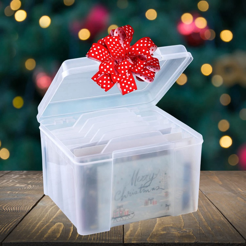 Hộp Đựng Thiệp Chúc Mừng Kèm 6 Ngăn Điều Chỉnh Được Tiện Dụng