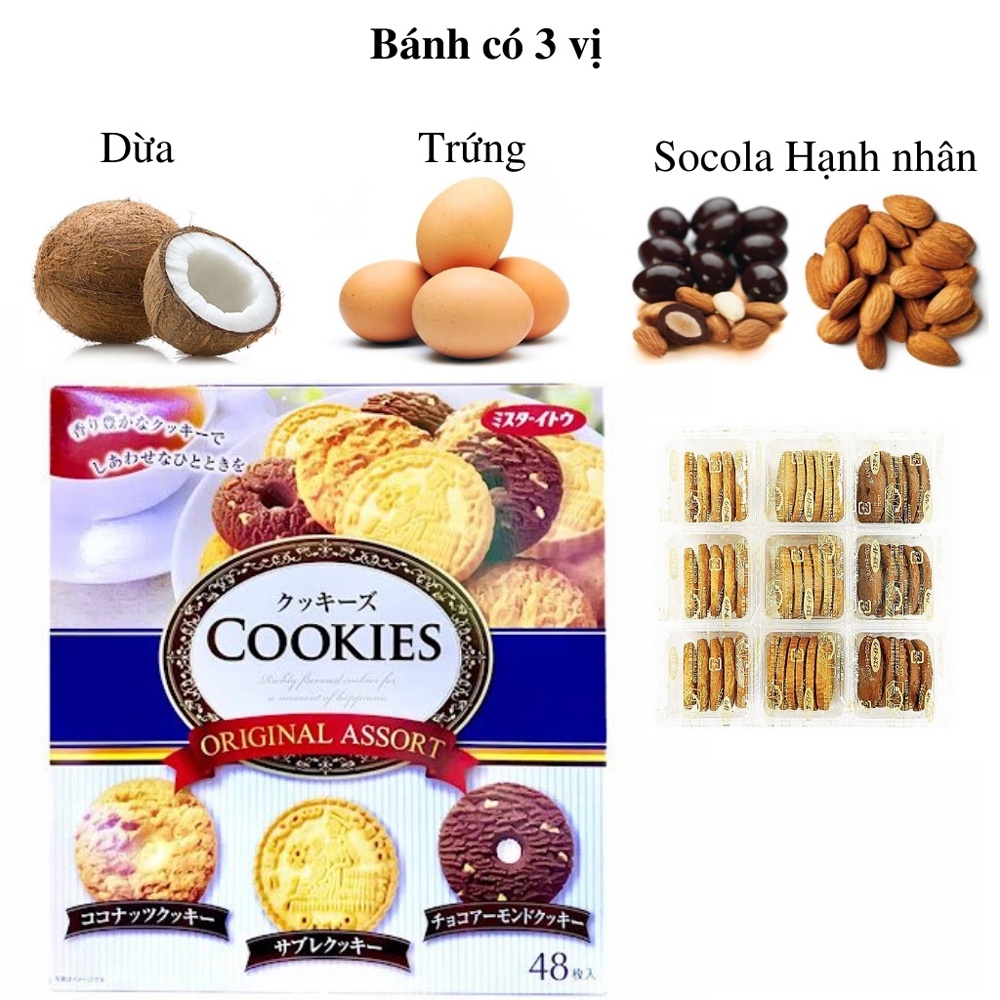 Bánh quy Cookies Original Assort hộp 48 chiếc
