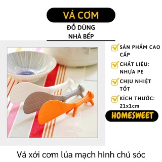 Vá Bới Cơm - Muôi Xới Cơm Chống Dính, Chịu Nhiệt An Toàn Hình Con Sóc Đáng Yêu  7871