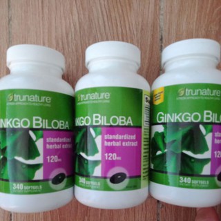 Viên uống Ginkgo Biloba Trunature 340 viên Mỹ date mới 2024