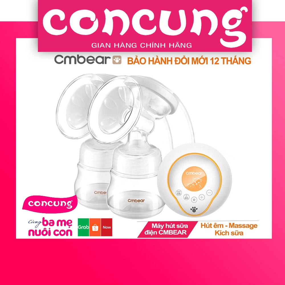 Máy Hút Sữa Điện Đôi Cmbear 9 Cấp Độ Hút Có Matxa Không Đau Rát- ️BẢO HÀNH CHÍNH HÃNG