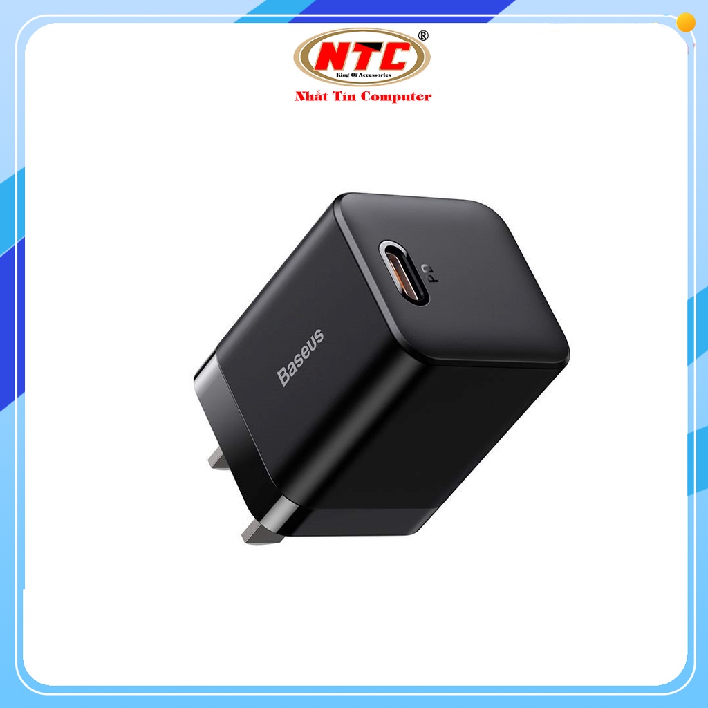 Cốc sạc nhanh Baseus Super Si Pro PD TypeC 20W - Chân dẹp, dạng gập - Nhất Tín Computer