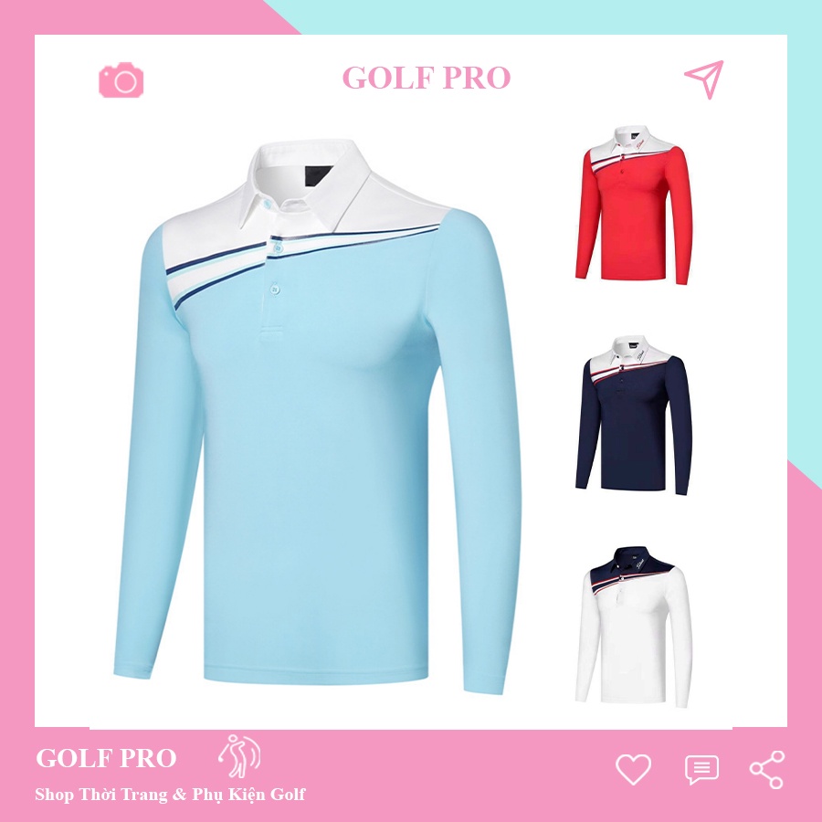 Áo golf dài tay nam trang phục thể thao GOLF PRO AD007