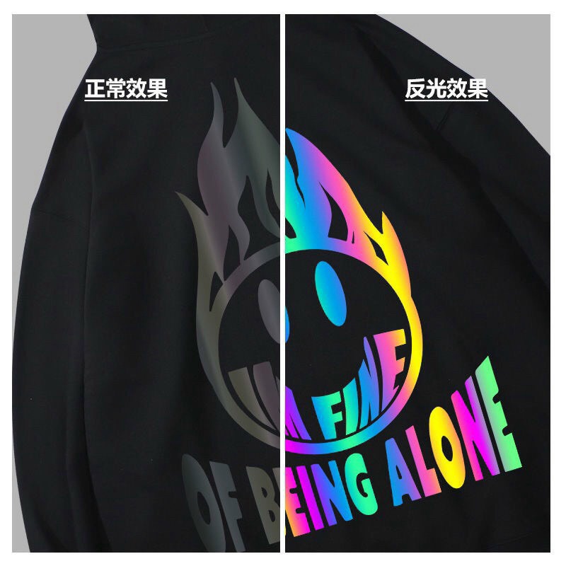 Áo hoodies sweater phản quang 7 màu cực đẹp cho các bạn trẻ , nam nữ đều mặc được KME
