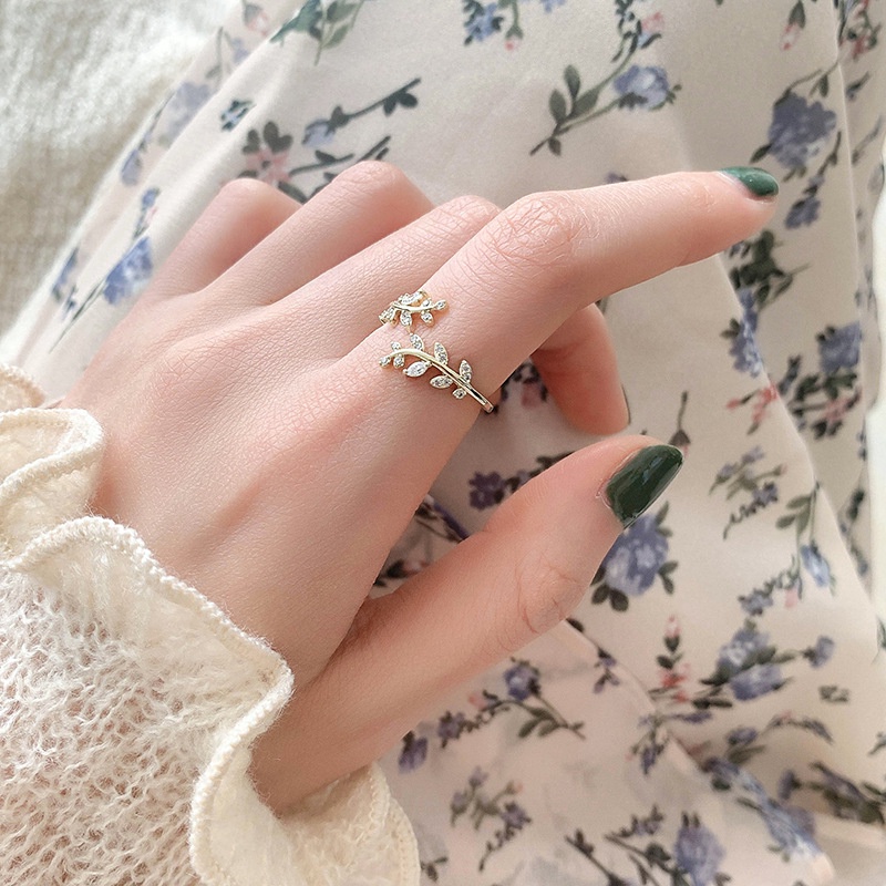 Nhẫn Đeo Ngón Tay Hai Lớp Đính Nơ Thời Trang Dễ Thương Cho Nữ