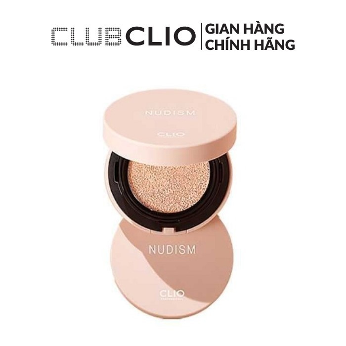 Phấn Nước Trang Điểm 2 lõi Đa Năng Clio Nudism Velvetwear Cushion 15gx2