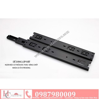 Ray trượt bi 3 tầng thép sơn tĩnh điện - BỘ 2 CÁI