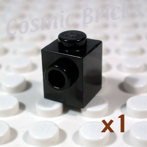 LEGO Gạch 1x1 Màu Đen Với 1 Núm Lỗ Mặt Bên ID 4558954 87087
