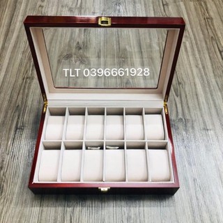 Bons kem123 hộp gỗ đựng đồng hồ 12 chiếc