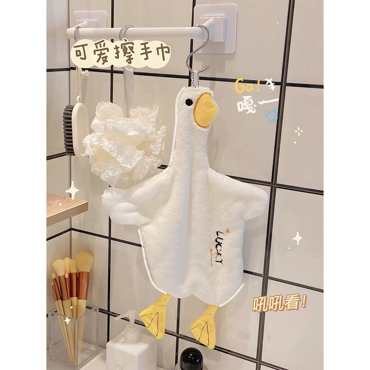 Khăn Lau Tay Treo Nhà Bếp Hình Vịt Dễ Thương