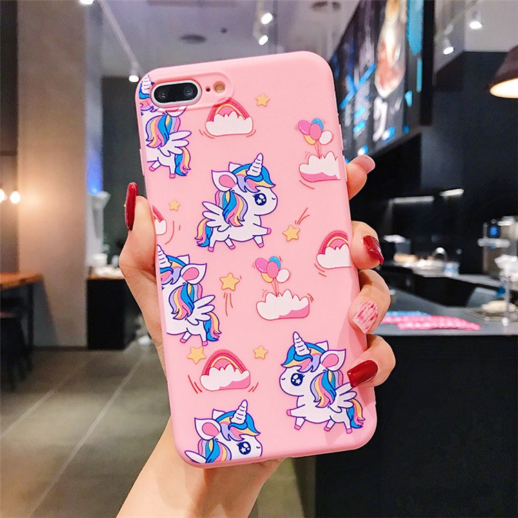 ốp lưng iphone 11 Pro Max 6 6S 6SPlus 6plus 7Plus 8 Plus SE 2020 X XS XSMAX XR Couple cartoon unicorn Phone Case | BigBuy360 - bigbuy360.vn