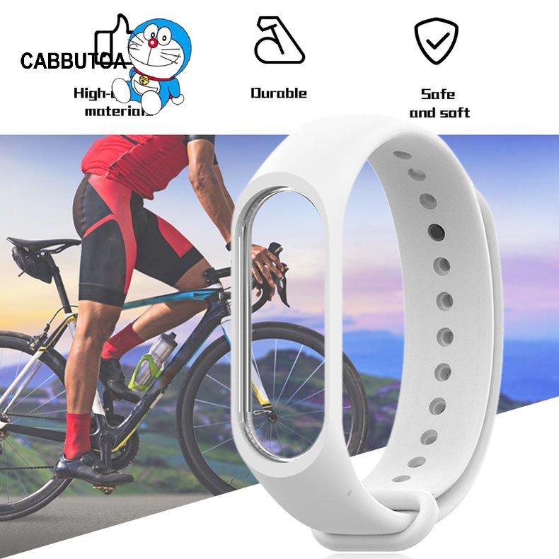 Dây Đeo Thay Thế Chất Liệu Silicon Thiết Kế Nhiều Lỗ Thời Trang Cho Xiaomi Mi Band 3