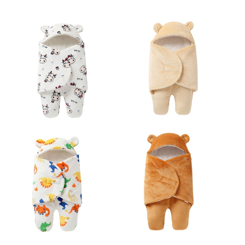 Chăn Quấn Em Bé Chất Liệu Flannel Mềm Mại Dày Dặn Dùng Làm Đạo Cụ Chụp Ảnh