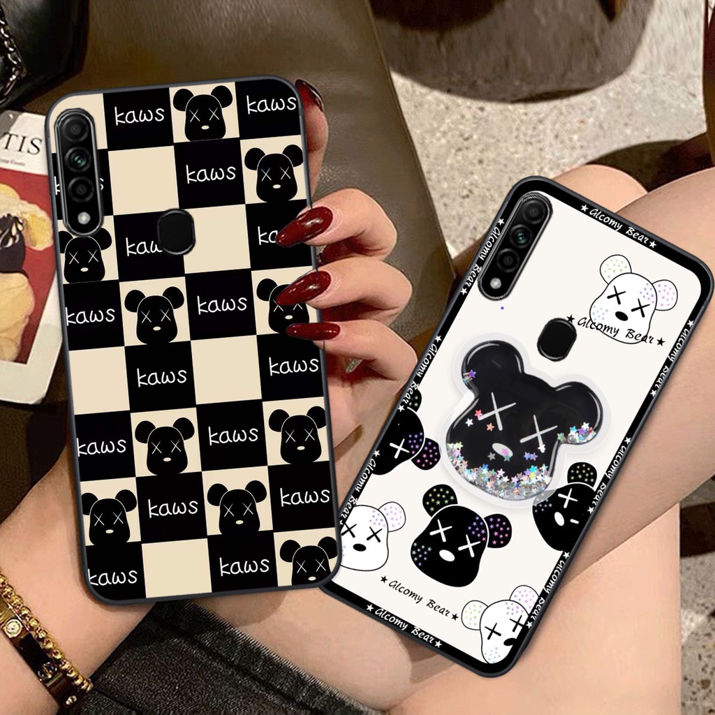 Ốp lưng Oppo A31 2020 / A8 trái tim họa tiết caro, mikey họa tiết beabrick kaws cute