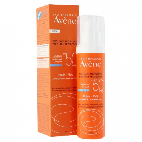 kem chống nắng avene very high protection dry touch fluide spf 50+ 50ml
