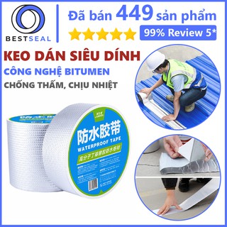 Cuộn 5 Mét Băng Keo Dán Rộng 5cm/10cm, Miếng Dán Siêu Dính, Miếng Chống Thấm Nước, Keo Chống Dột