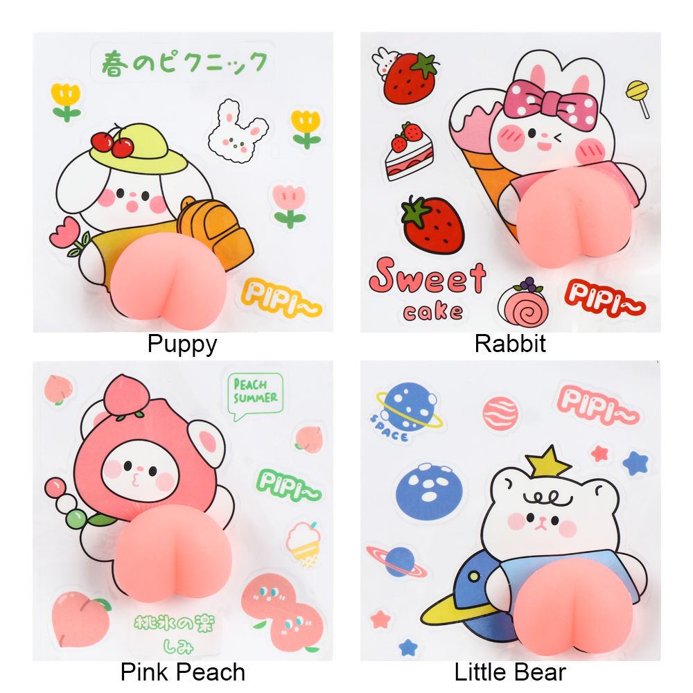 Miếng Dán Trang Trí Cửa Xe Hơi Hình Hoạt Hình 3d Bằng Silicon Chống Va Chạm Chống Trầy Xước | BigBuy360 - bigbuy360.vn