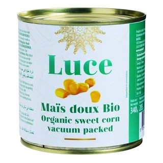 Bắp (Ngô) ngọt hữu cơ đóng hộp Luce / Bio Idea 340g