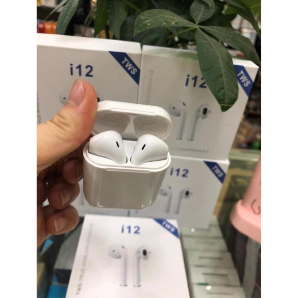 Airpod  i12 Tai nghe Thế Hệ Mới Âm Thanh Siêu Hay Có hộp sạc tự độngBẢO HÀNH 12 THÁNG