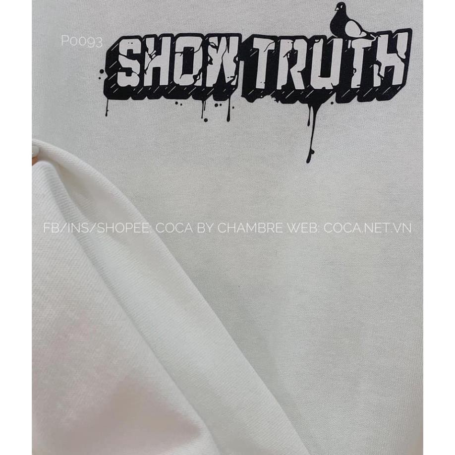 [XẢ KHO] Áo Thun Tay Lỡ Unisex Show Trush Form Rộng, Vải Dày(Ảnh Thật, Có Sẵn)