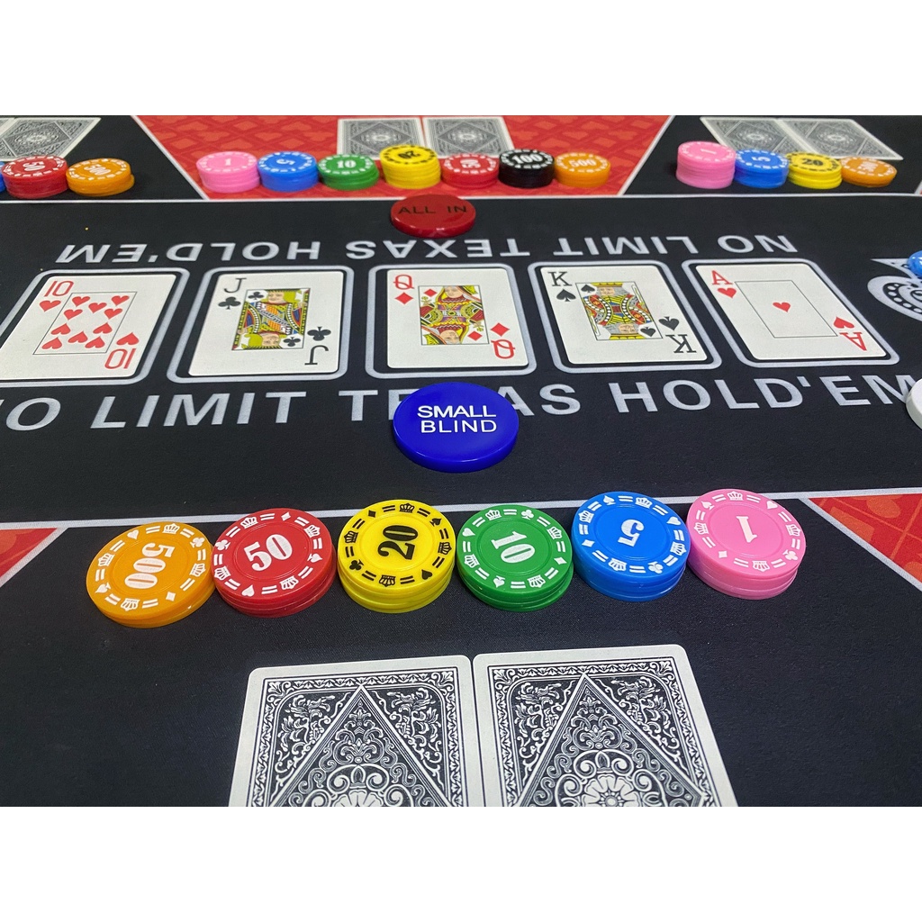 Cọc 25 chip poker, 4 cọc tặng hộp đựng, phỉnh poker có số giá rẻ, xu chơi poker, xèng pocker bằng nhựa dẻo