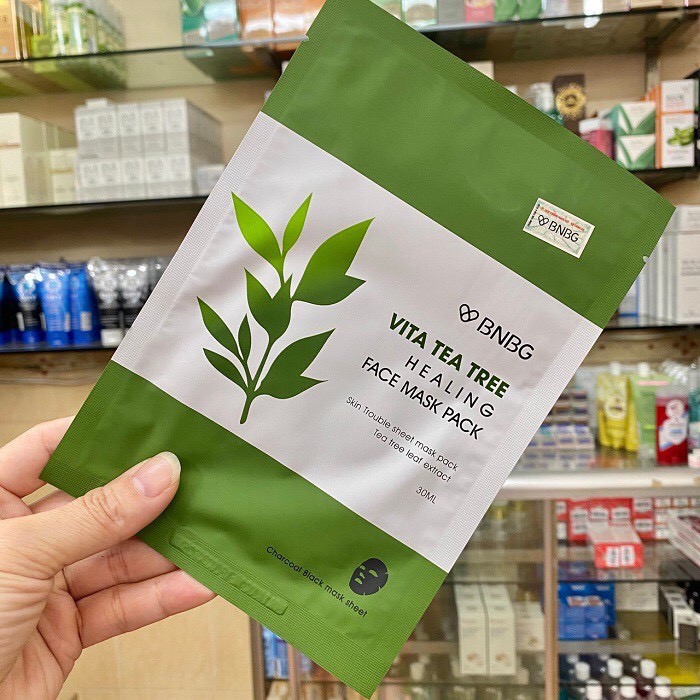 Mặt Nạ Giấy Chiết Xuất Tràm Trà Dành Cho Da Mụn BNBG Vita Tea Tree Healing Facial Mask 30ml -