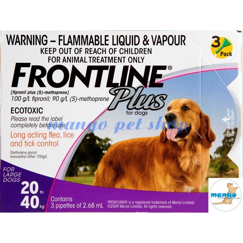 Thuốc Nhỏ Gáy Trị Ve Rận Frontline Plus Cho chó (20-40kg)