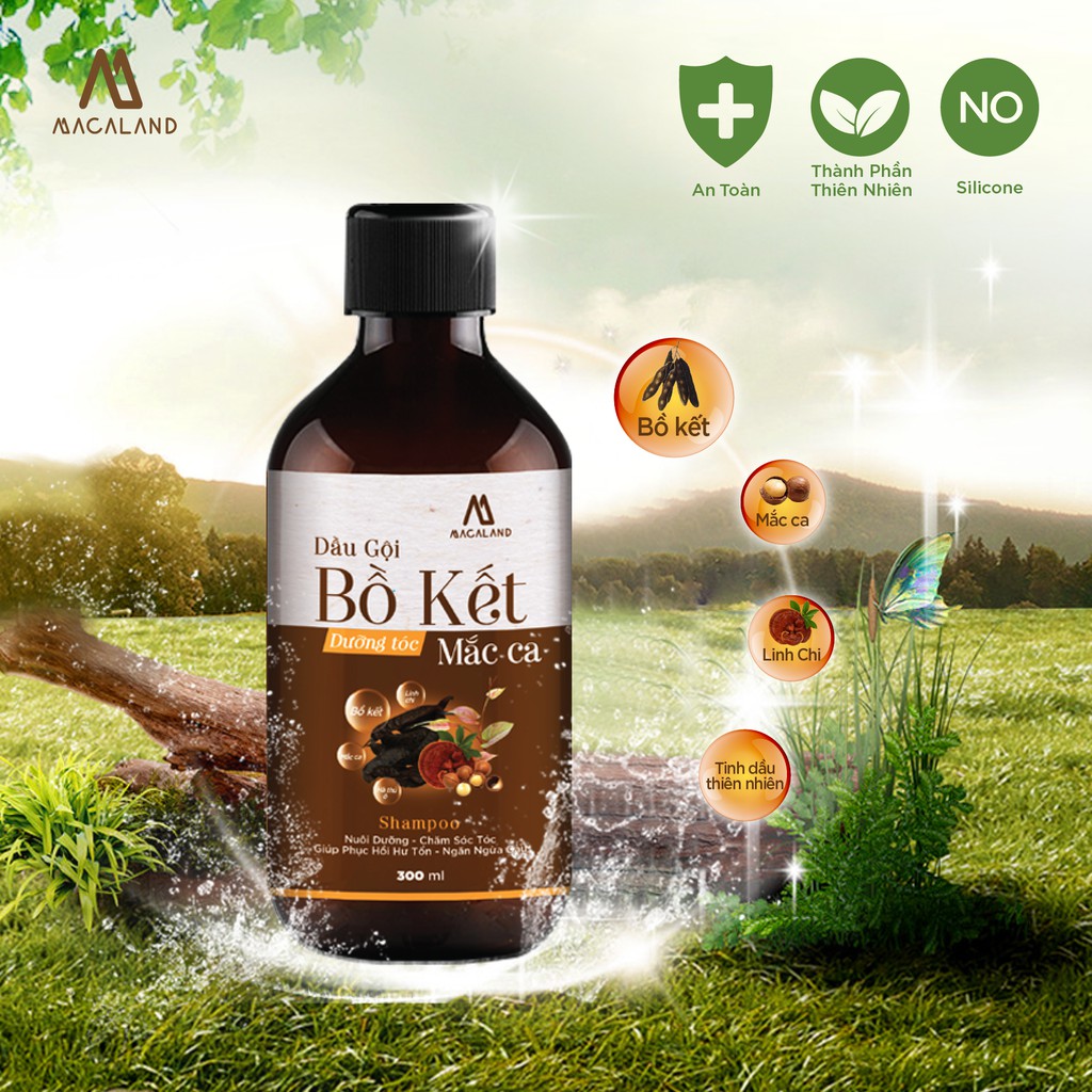 Dầu gội Bồ Kết Dưỡng Tóc Mắc Ca MACALAND dưỡng tóc chắc khỏe, kích thích mọc tóc hiệu quả | BigBuy360 - bigbuy360.vn