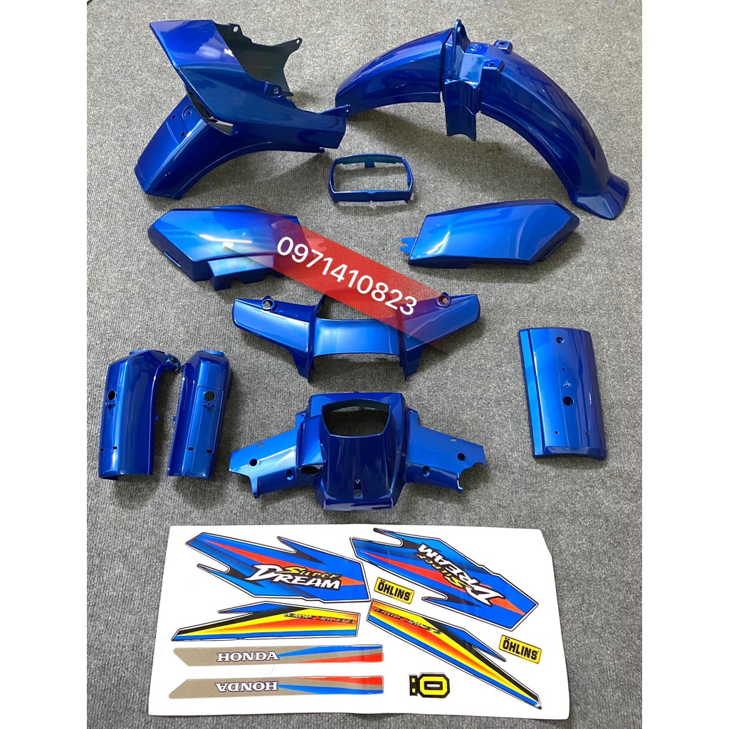 Dàn áo - Bộ vỏ nhựa Dream ABS cao cấp, lắp cho các xe Honda Dream II Thái Việt, TQ )