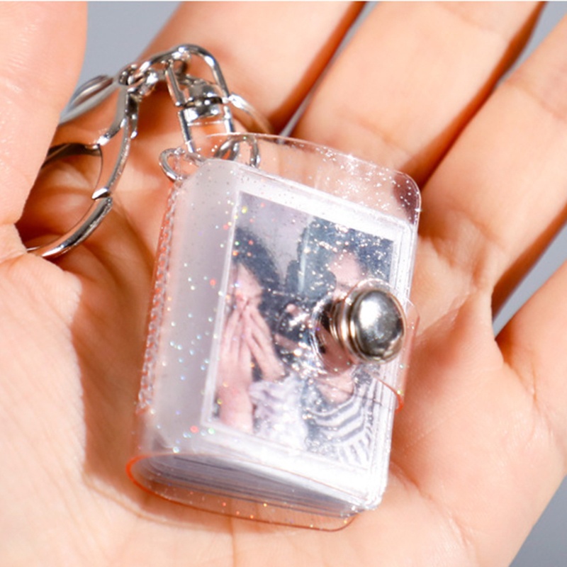 Album đựng thẻ ID mini 16 ngăn 1 Inch với móc khóa tiện dụng