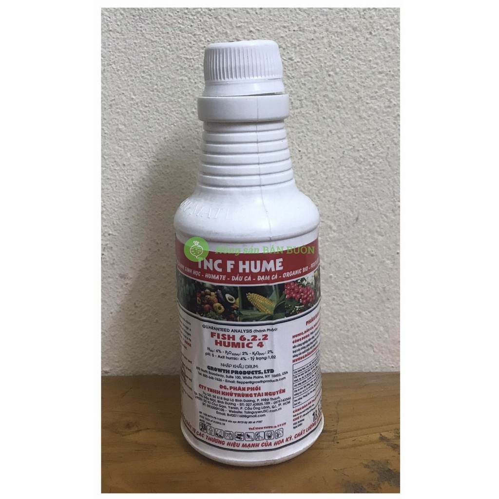 TNC F HUME 250ml - Phân bón lá NPK Sinh học - HUMATE - Dầu cá - Đạm cá - Organic Bio Fertilizer - NEW FISH - FISH 6.2.2