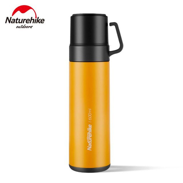 Bình Giữ Nhiệt Thể Thao Có 2 Cốc Uống Nước Cho Dã Ngoại Chạy Bộ, Tập Gym NatureHike NH17S020-B