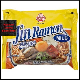 Ottogi mì jin không cay 120gr mì ramyun hàn quốc 오뚜기 진라면 순한맛 120g
