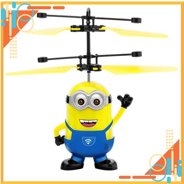 🎯XẢ LỖ🎯 Máy Bay Hình Minion Bay Cảm Ứng Bằng Tay