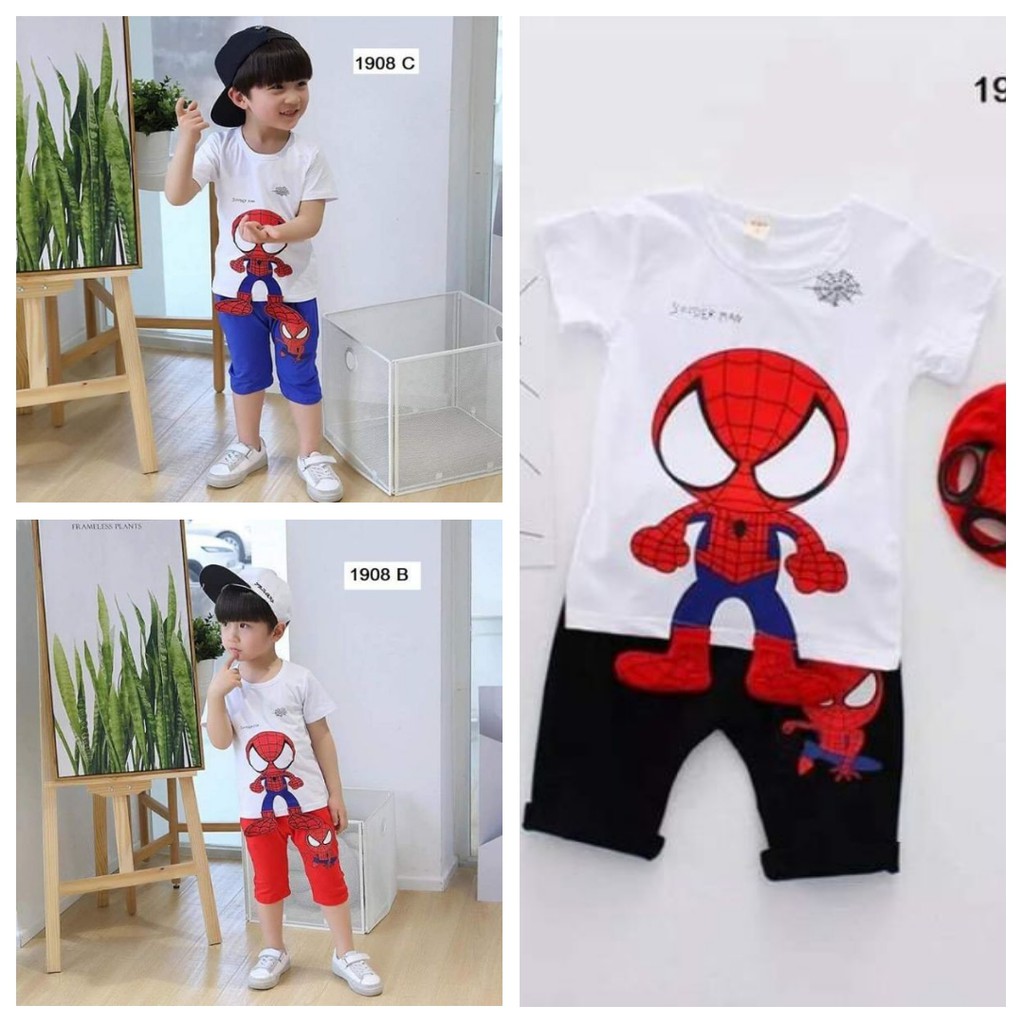 Bộ spider man cho bé từ 7_17kg